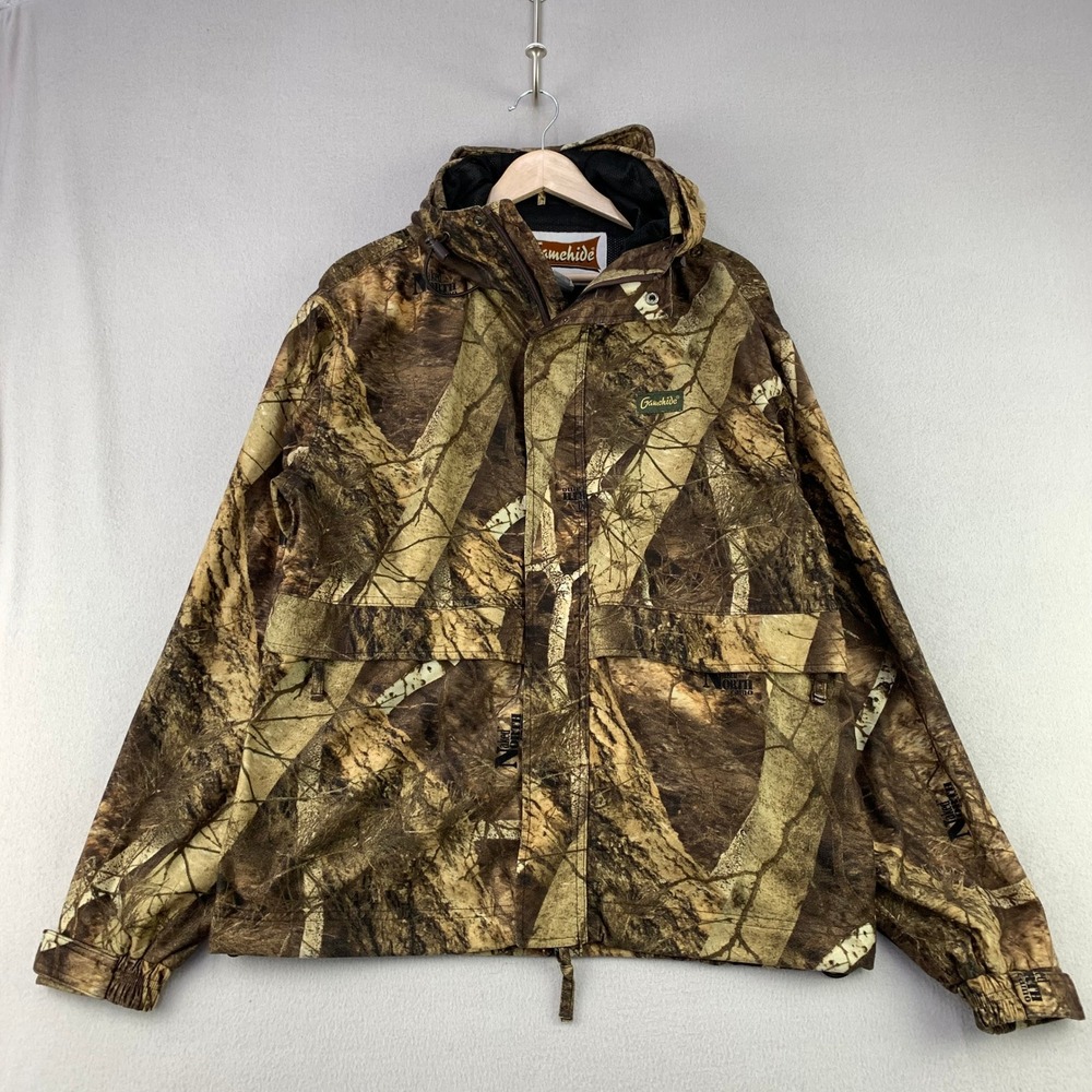 Gamehide CP5 Hunting Jacket Mens Large Naked North Camo Zip Softshell Hoody